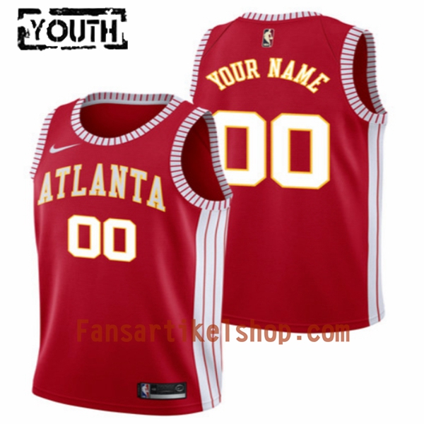NBA Atlanta Hawks Trikot Benutzerdefinierte Nike Classic Edition Swingman - Kinder NBA Atlanta Hawks Trikot Benutzerdefinierte Nike Classic Edition Swingman - Kinder